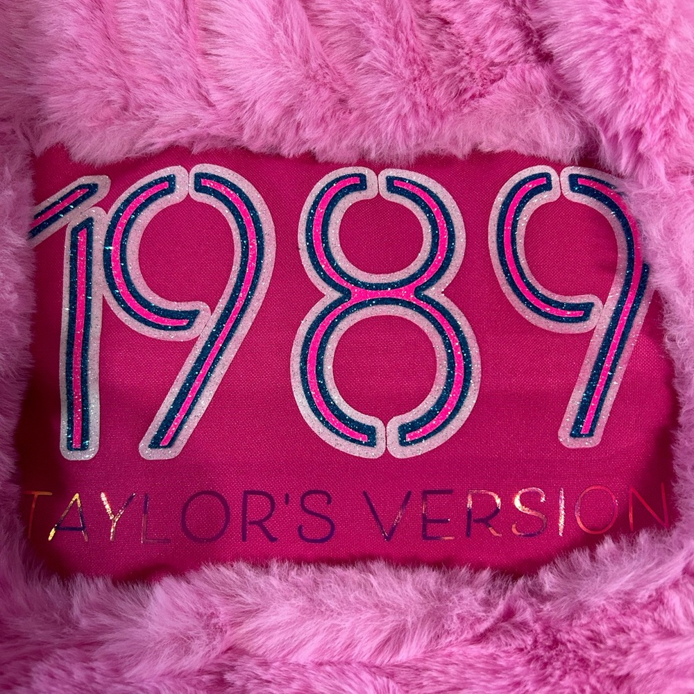 New custom 1989 fuzzy backpack 14.5 x 18 inches